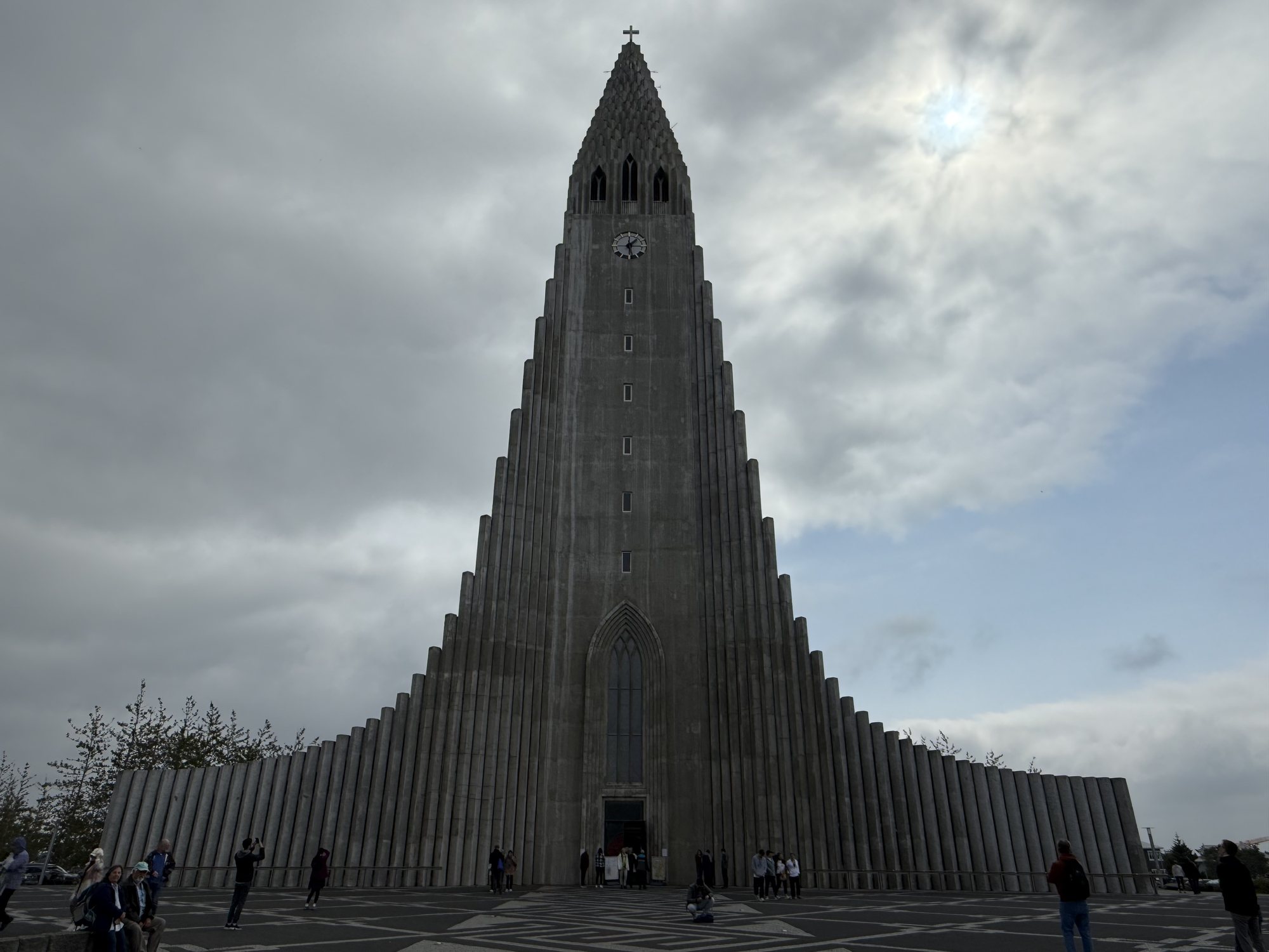 Hallgrímskirkja church rising above Reykjavík