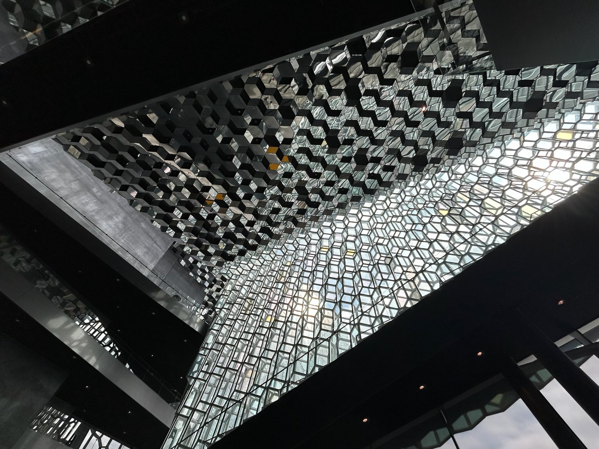 Inside Harpa concert hall, Reykjavík