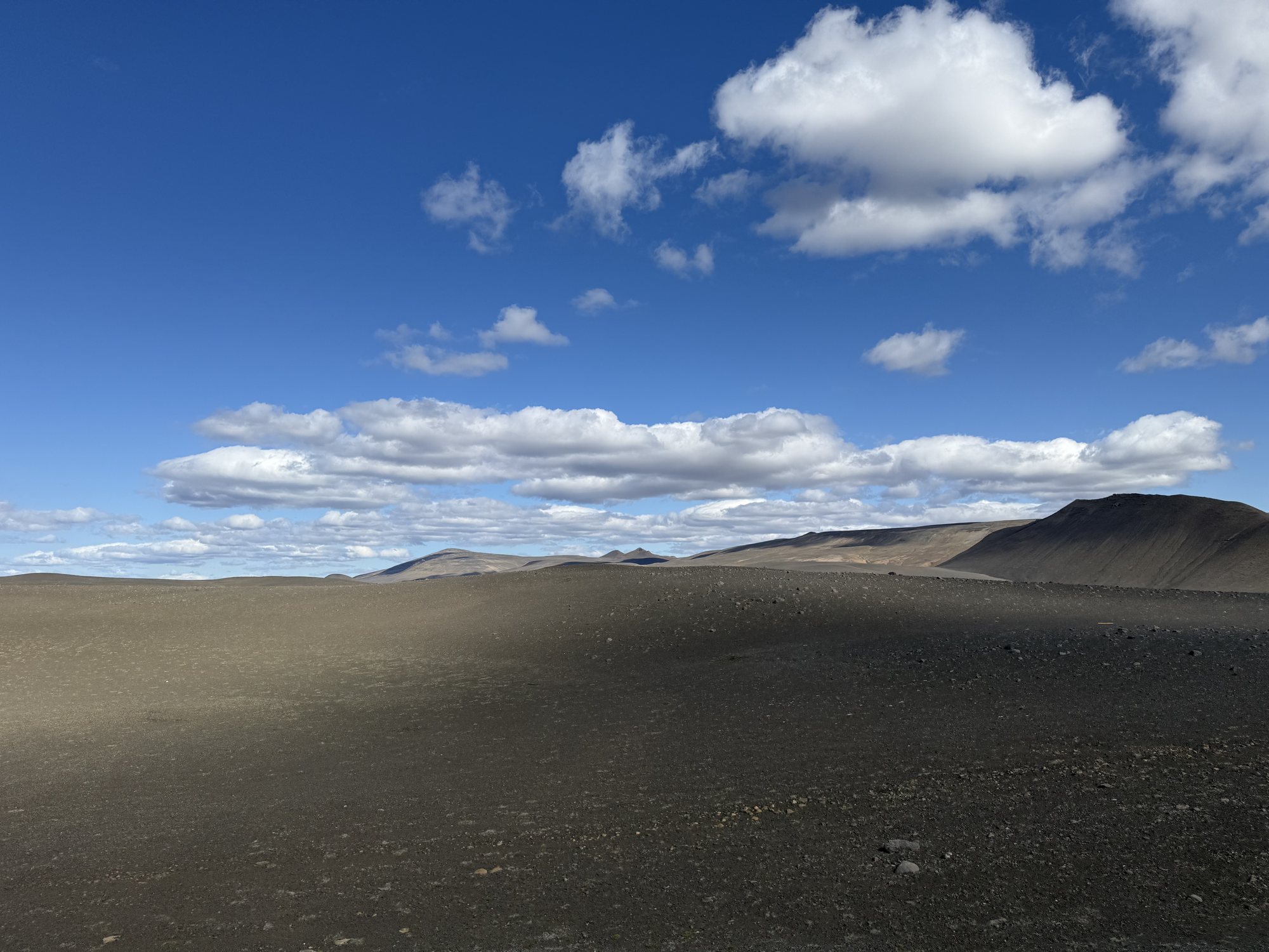 Lunar-like terrain near the center of Iceland