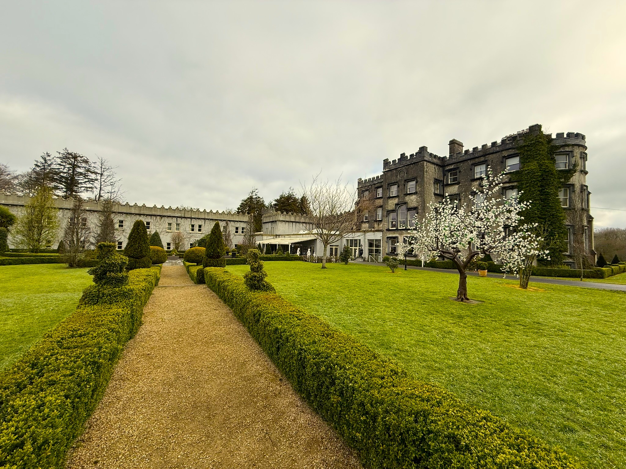 The beautiful grounds of Ballyseede Castle, Kerry