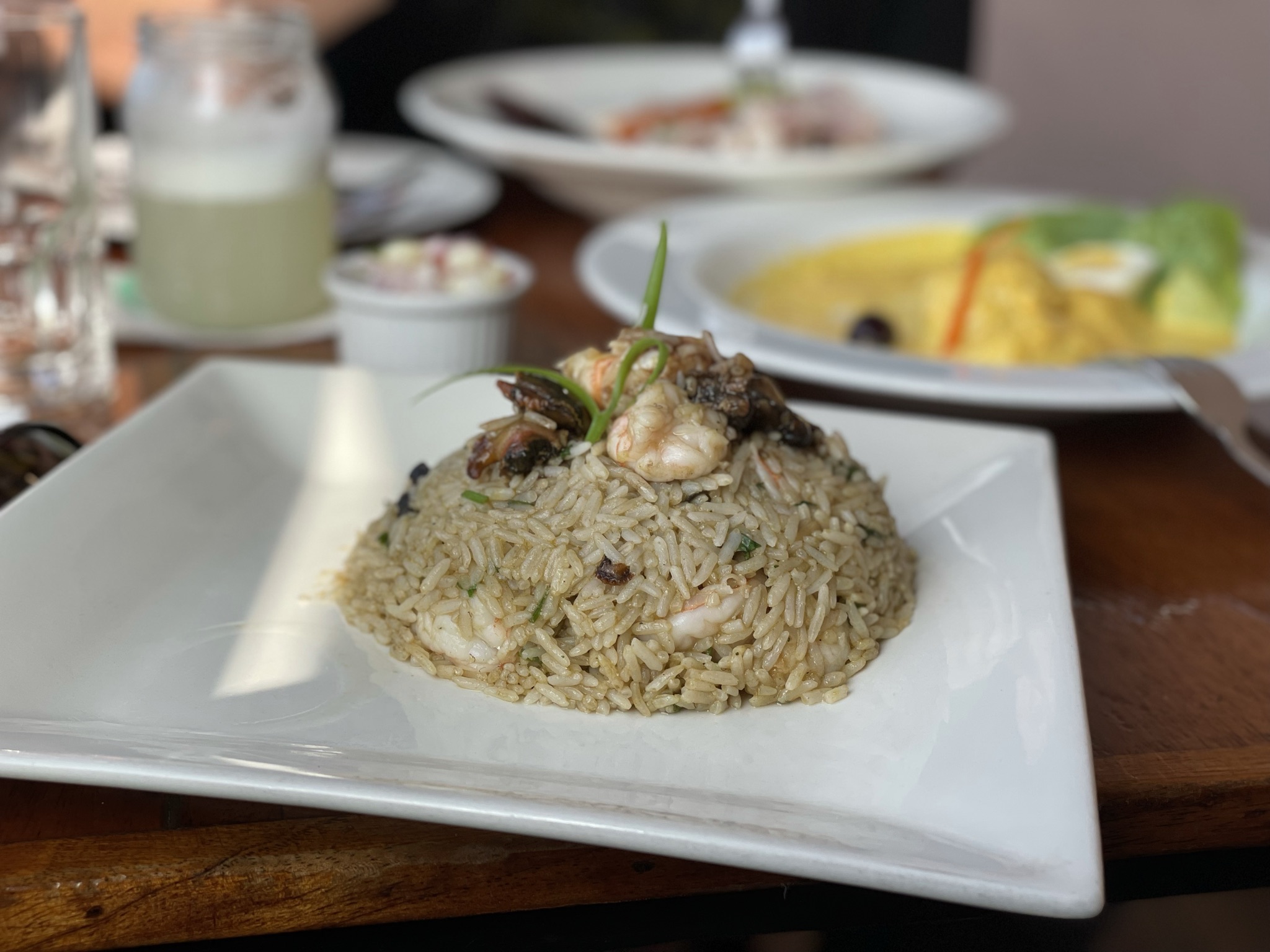 Seafood rice at El Mirador de Chabuca, Lima