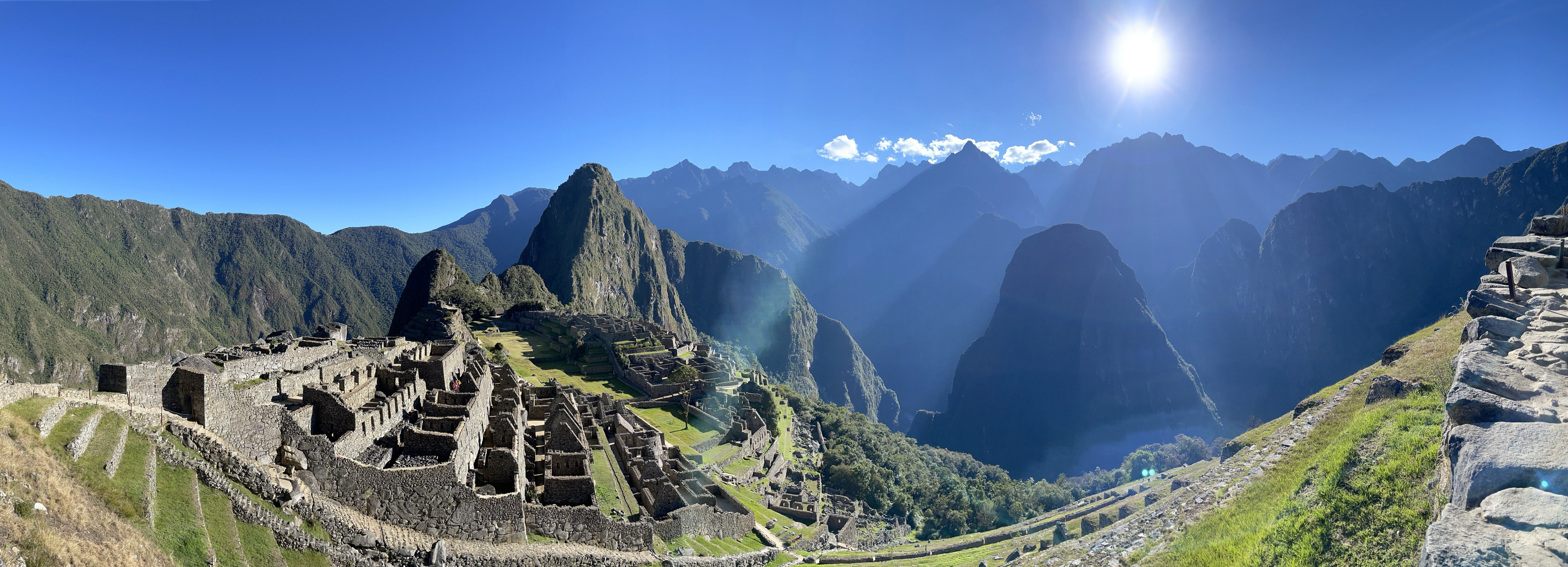 Machu Picchu citadel from above — the full sweep of the ruins